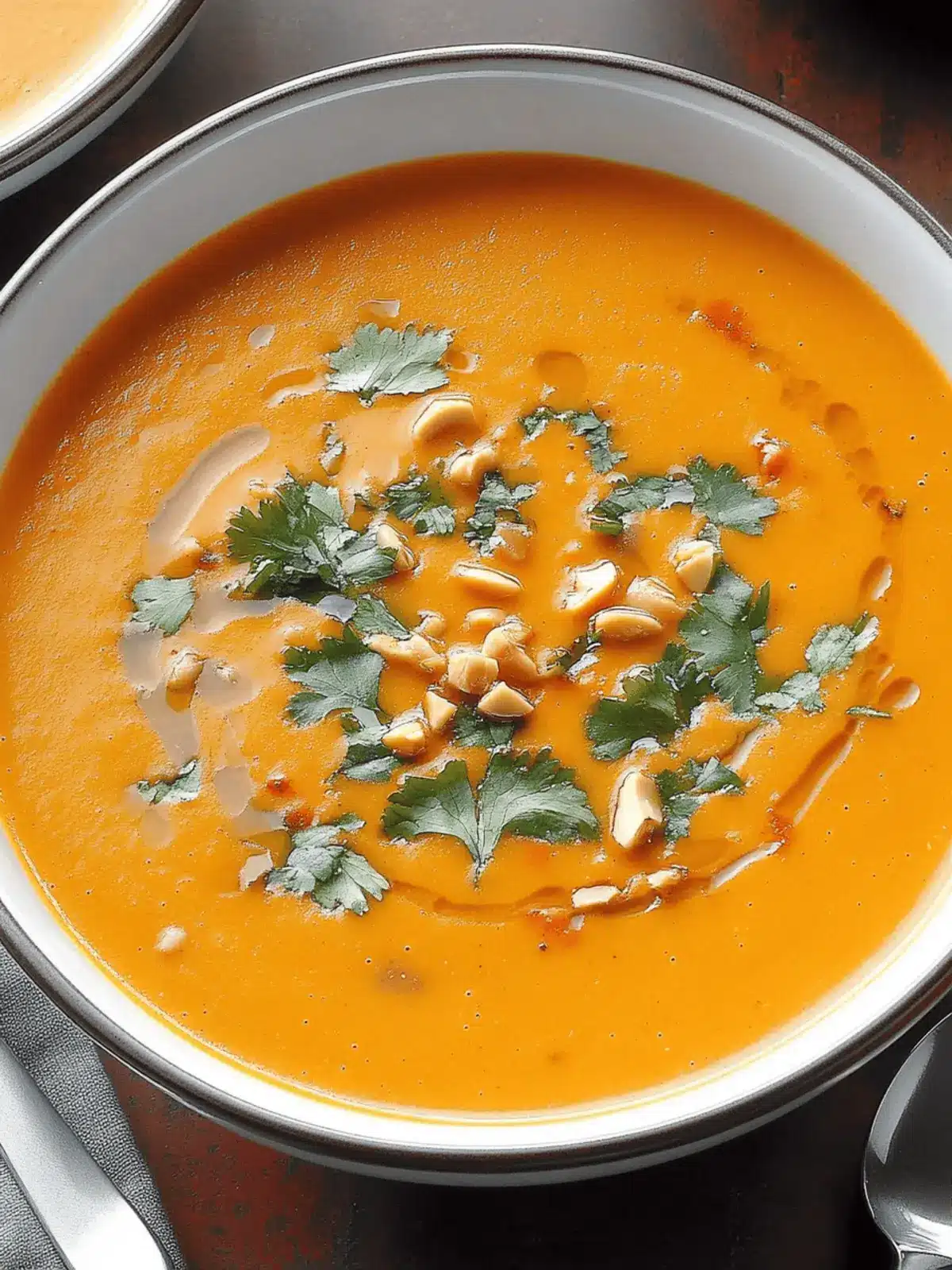 Slow-Cooker Thai Butternut Squash Peanut Soup