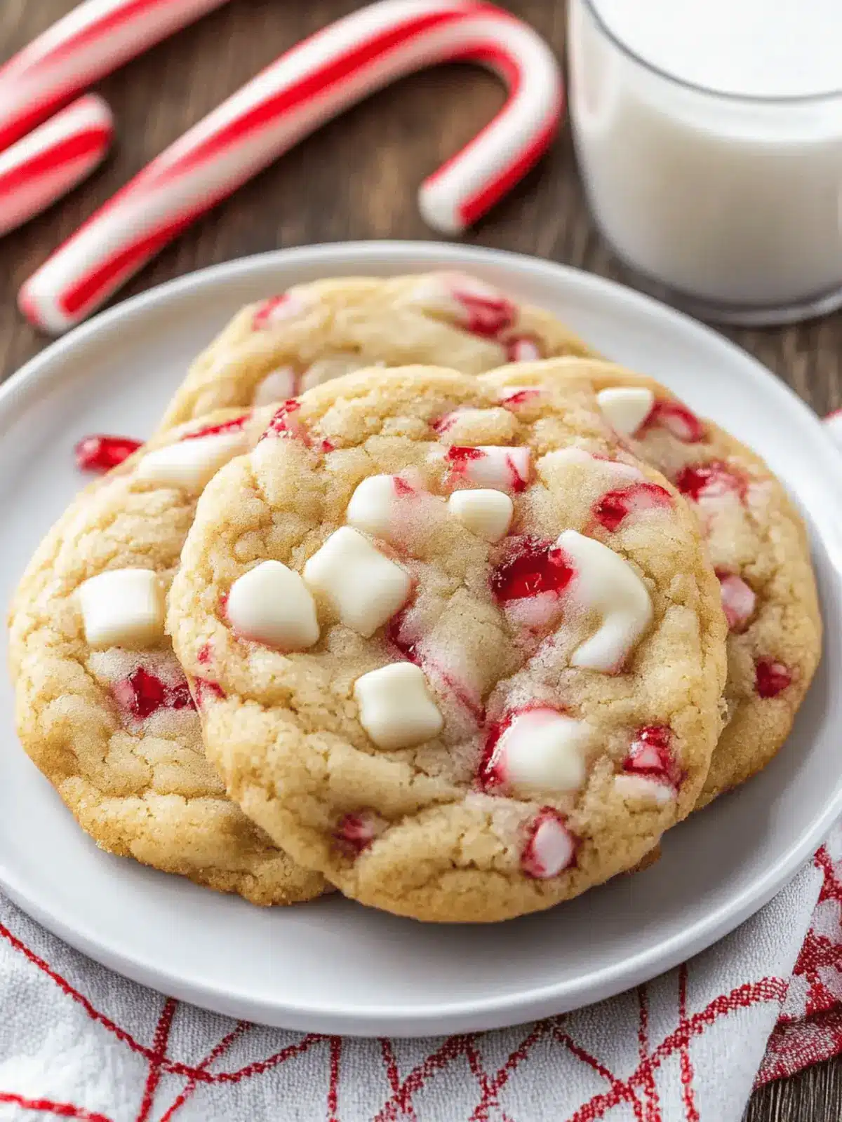 Decadent White Chocolate Candy Cane Cookies to Delight You 2 White Chocolate Candy Cane Cookies