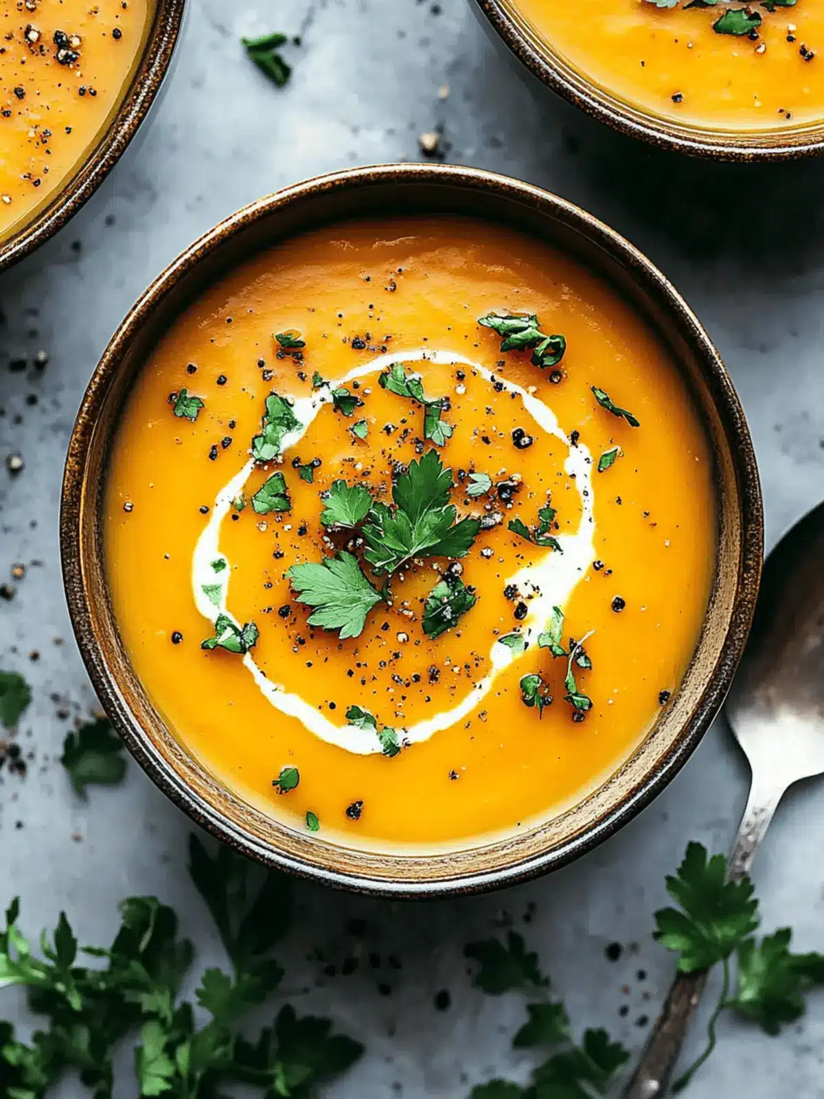 Creamy Spicy Butternut Squash and Sweet Potato Soup in 30 Minutes 3 Spicy Butternut Squash and Sweet Potato Soup