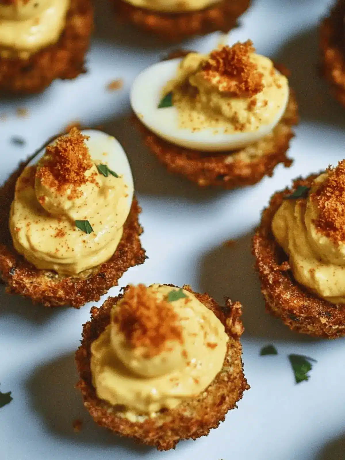 Cajun Style Fried Deviled Eggs