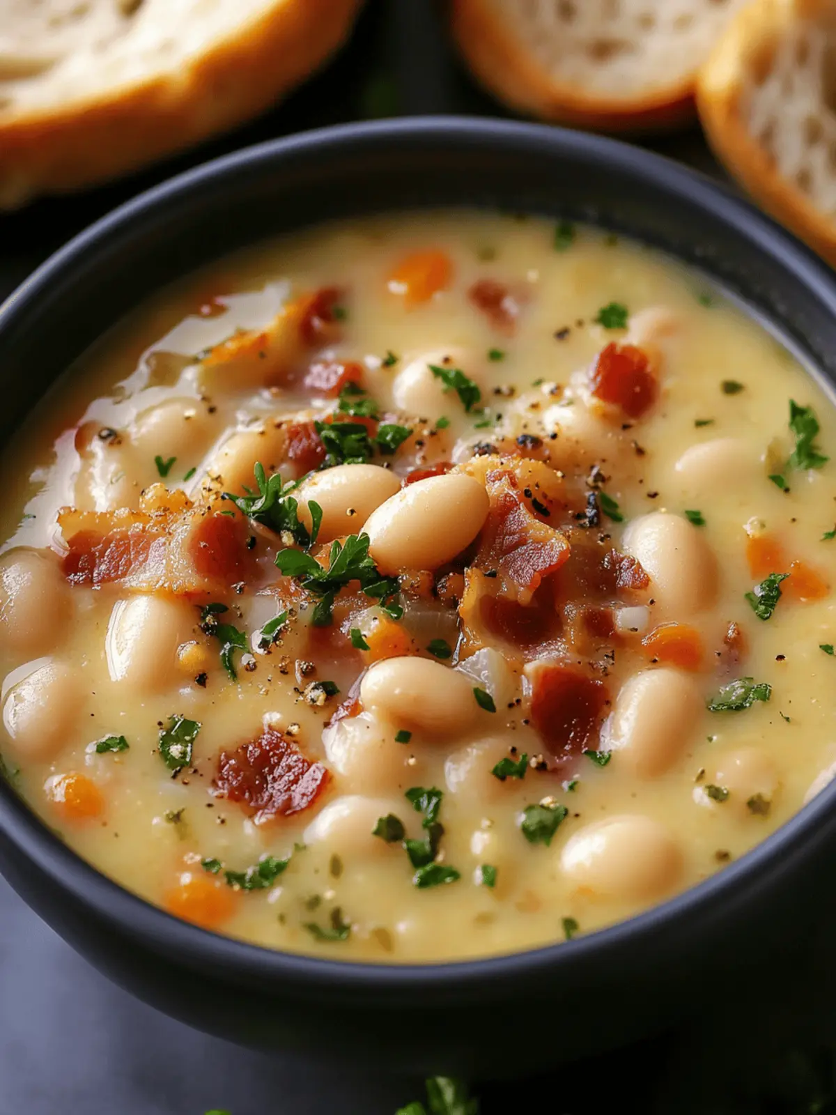 White Bean Soup with Bacon