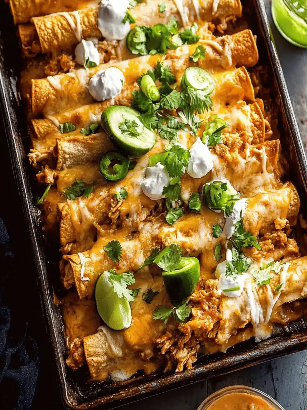 Baked Cheesy Cuban Chicken Taquitos for a Flavorful Feast 3 Baked Cheesy Cuban Chicken Taquitos