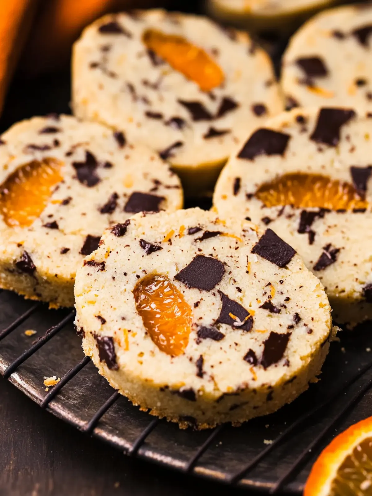 Chocolate Orange Shortbread Cookies