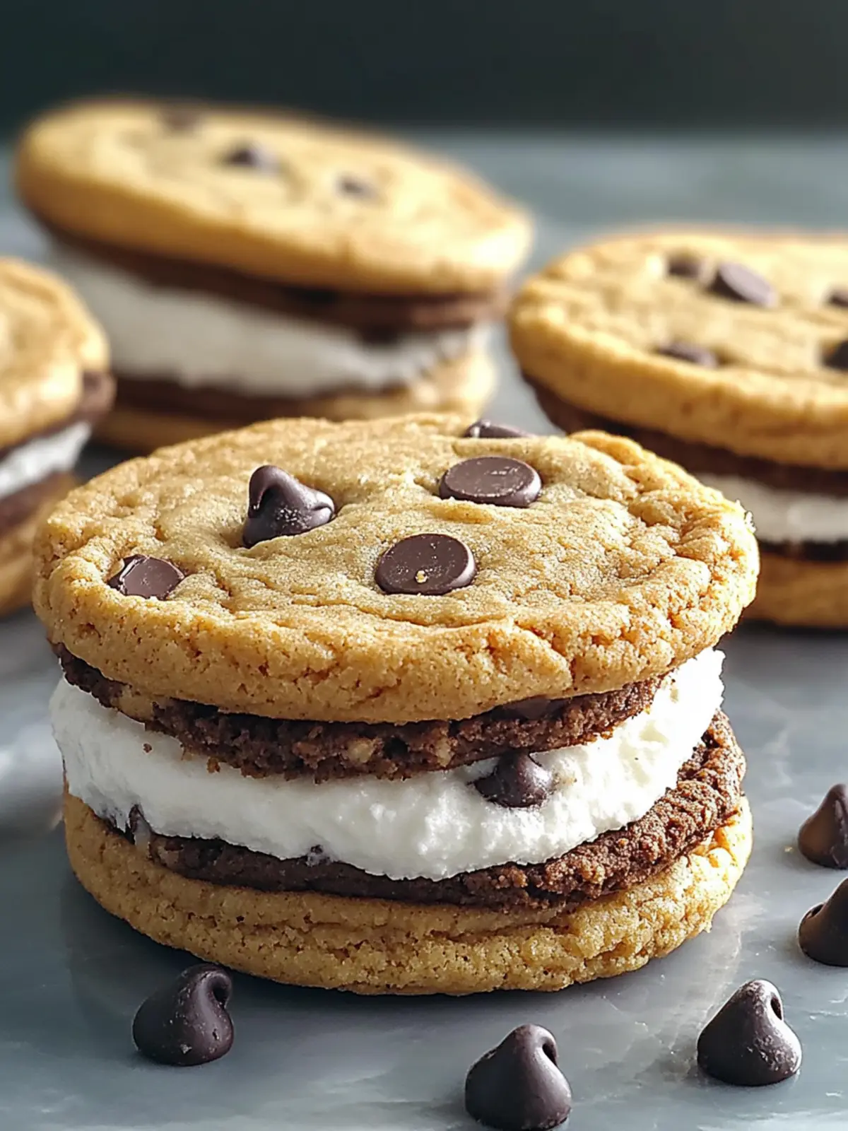 Irresistible Chocolate Chip Cookie Sandwiches