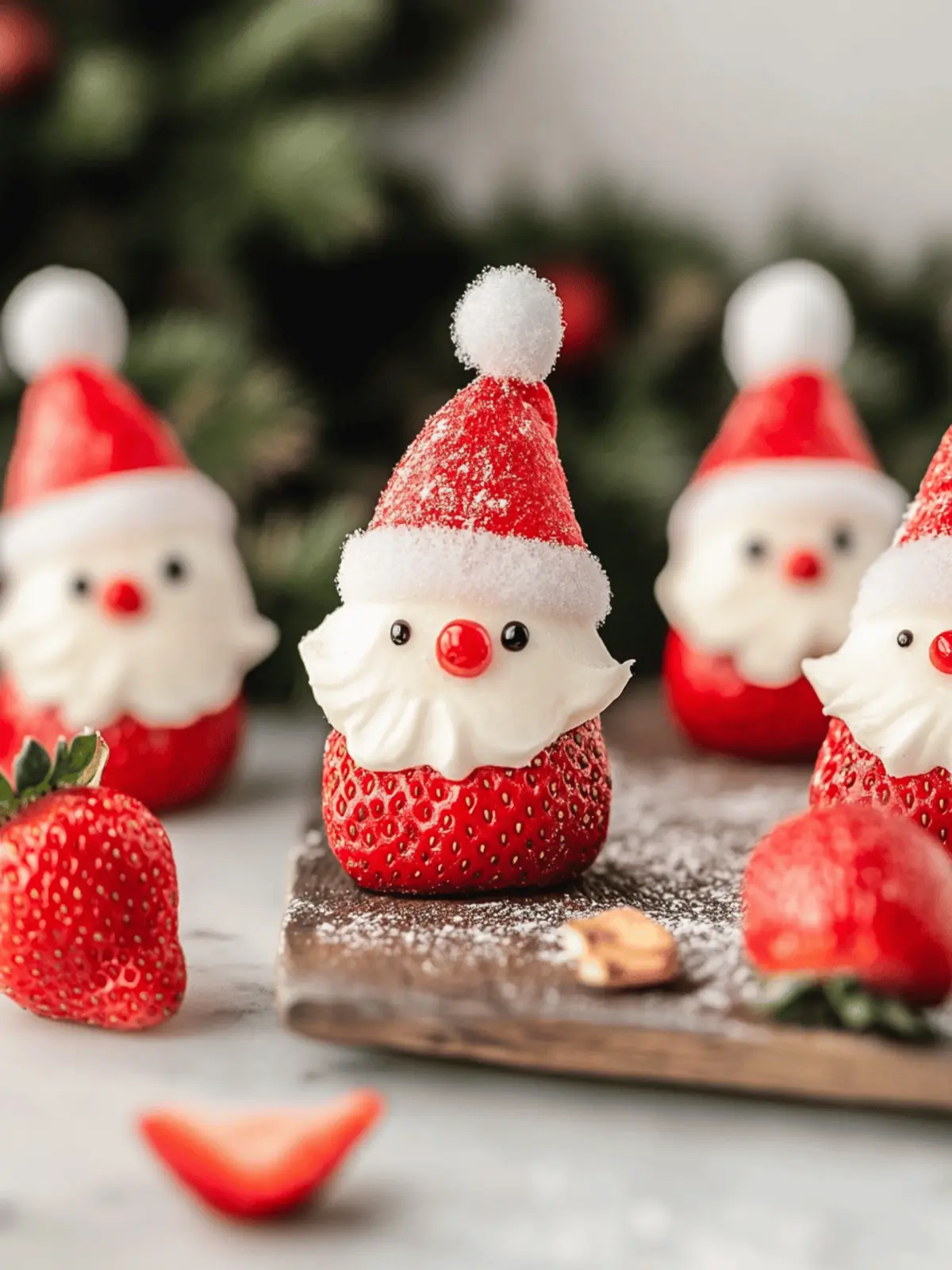 Delightful Strawberry Santas: No-Bake Holiday Treats You ll Love 2 Strawberry Santas