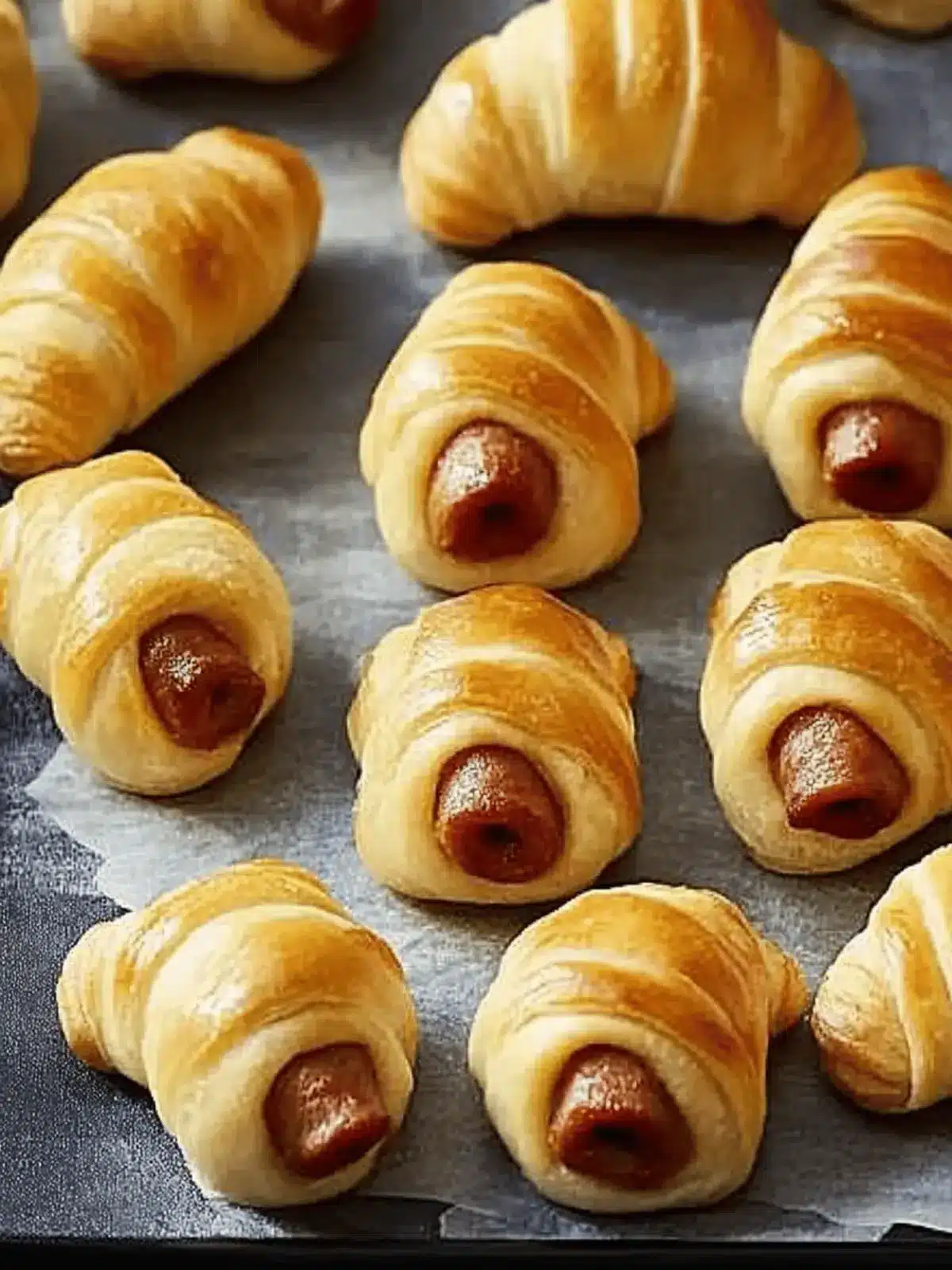 Mummy Pigs in a Blanket: Spooky Snacks for Halloween Fun 4 Mummy Pigs in a Blanket