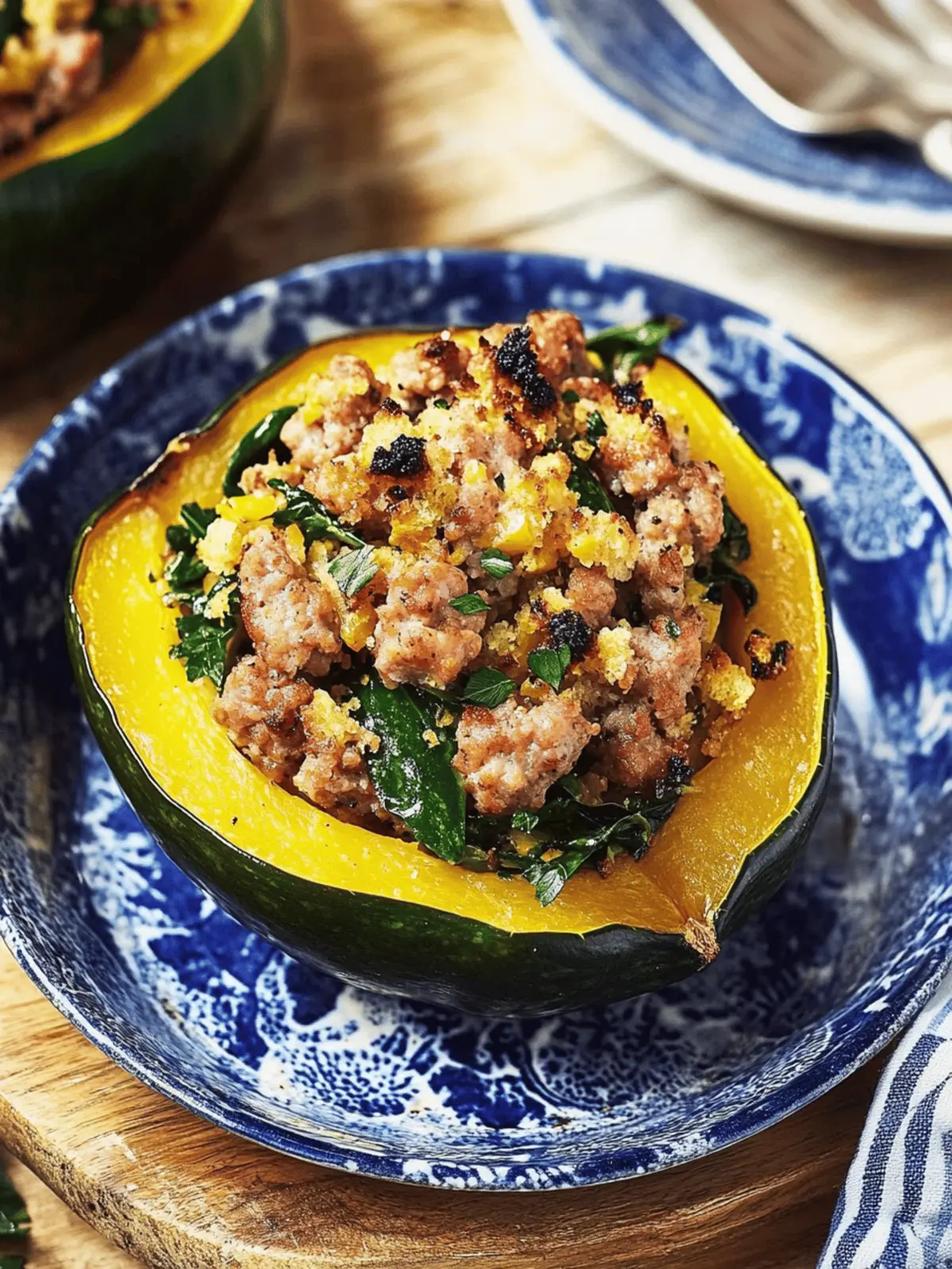 Savor Cozy Sausage-Stuffed Acorn Squash in 30 Minutes 3 Sausage-Stuffed Acorn Squash