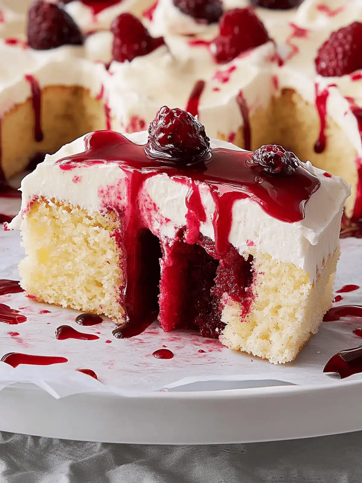 Vampire Poke Cake