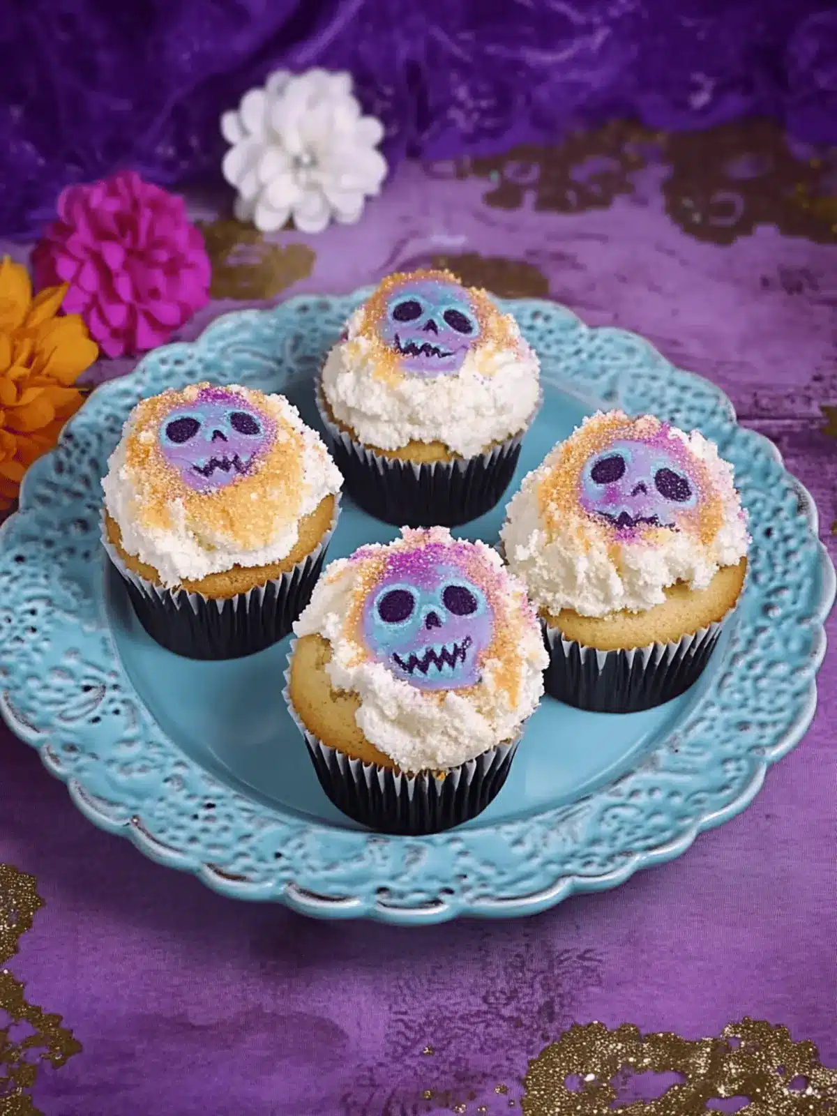 Pan de Muerto Cupcakes