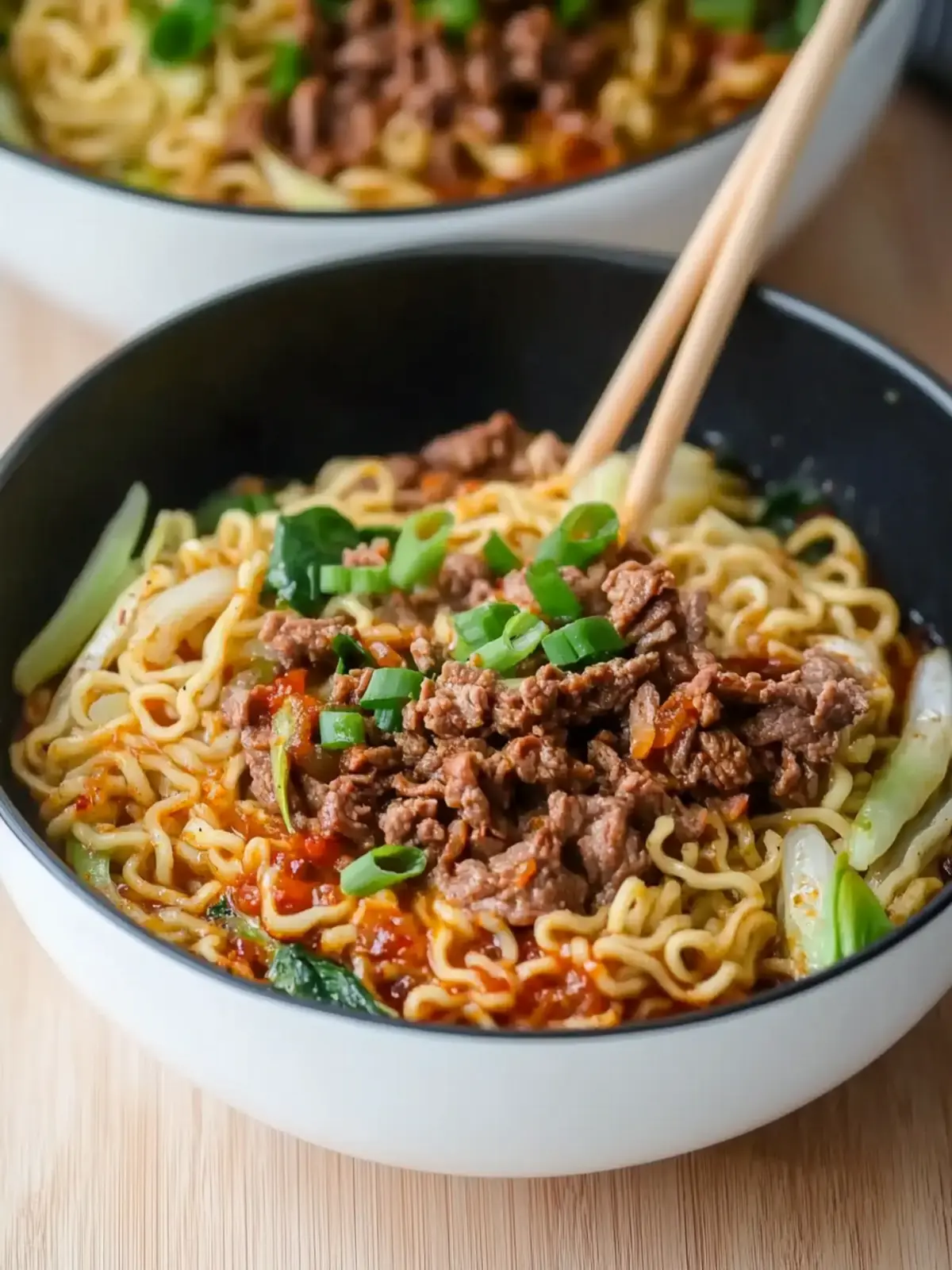 One-pan Beef Ramen Noodles