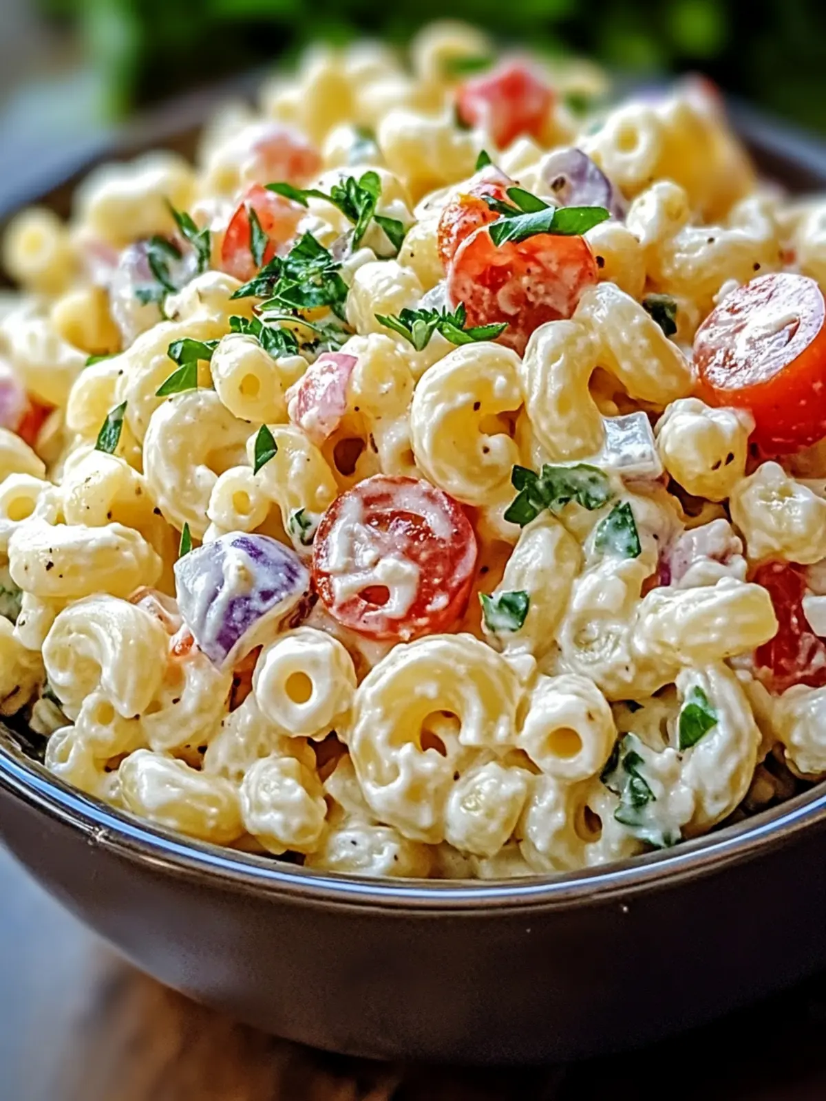 Creamy Italian Macaroni Salad Your New Summer Favorite 3 Creamy Italian Macaroni Salad