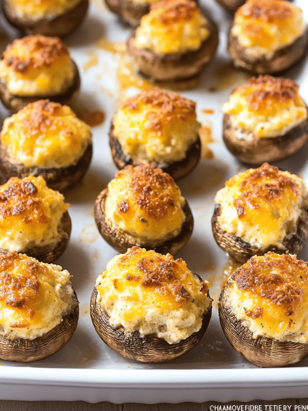 Cream Cheese Stuffed Mushrooms
