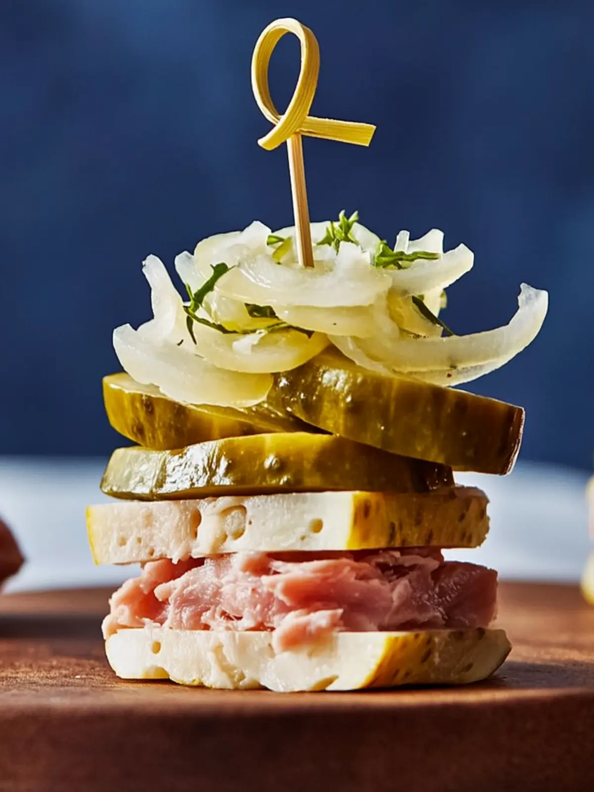 Reuben Pickle Bites