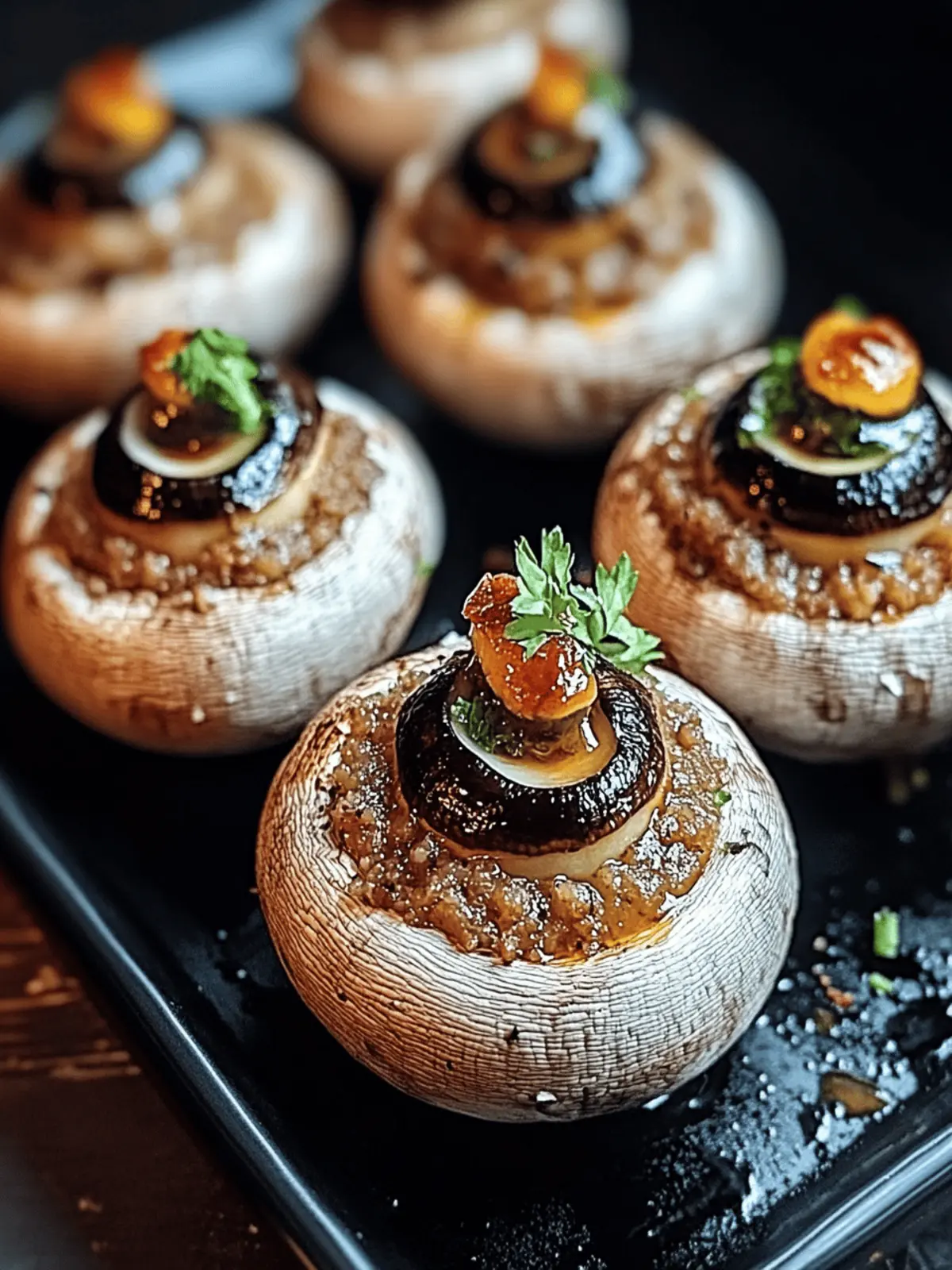 Stuffed Mushroom Eyeballs