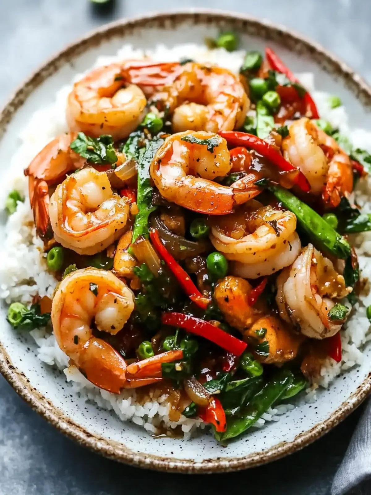 Garlic Shrimp Stir Fry