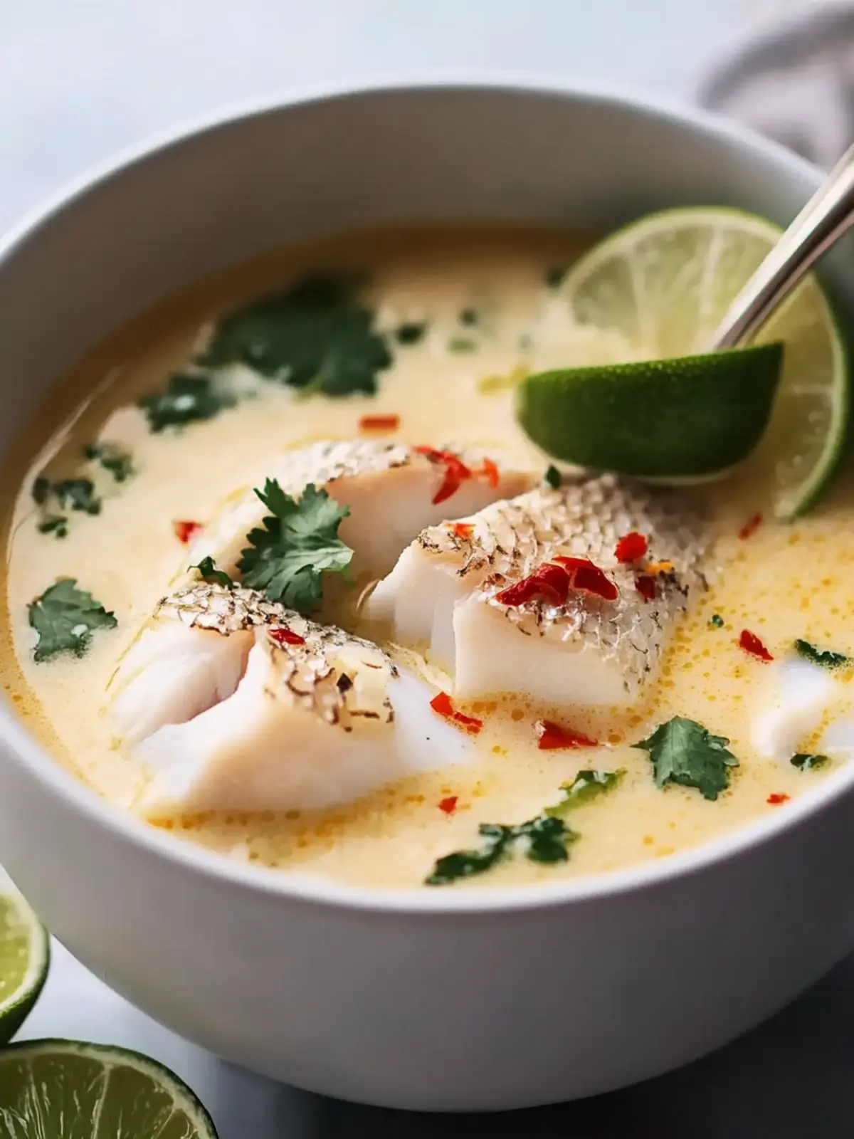 Coconut Lime Fish Soup