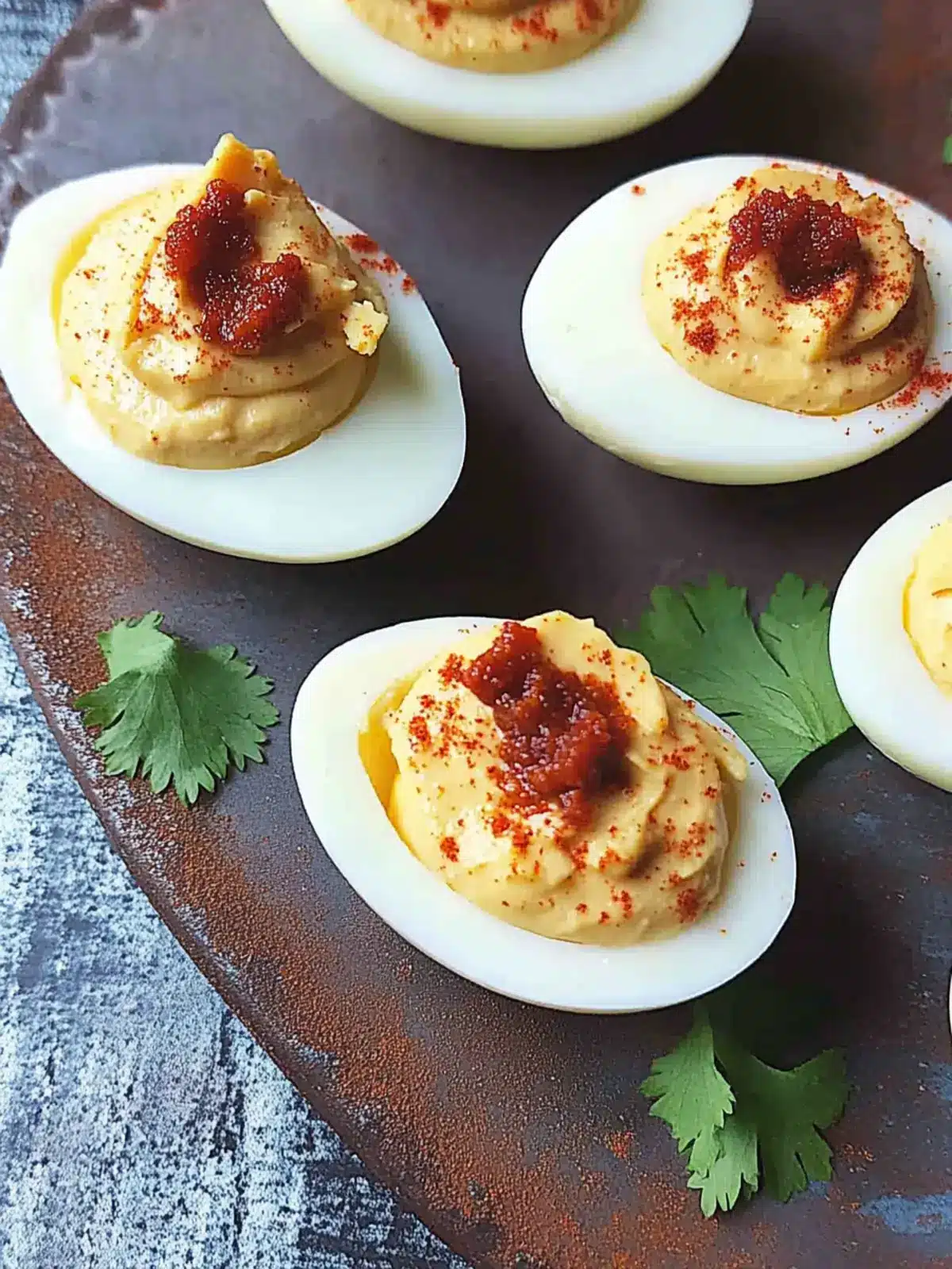 Spicy Smoky Chipotle Deviled Eggs