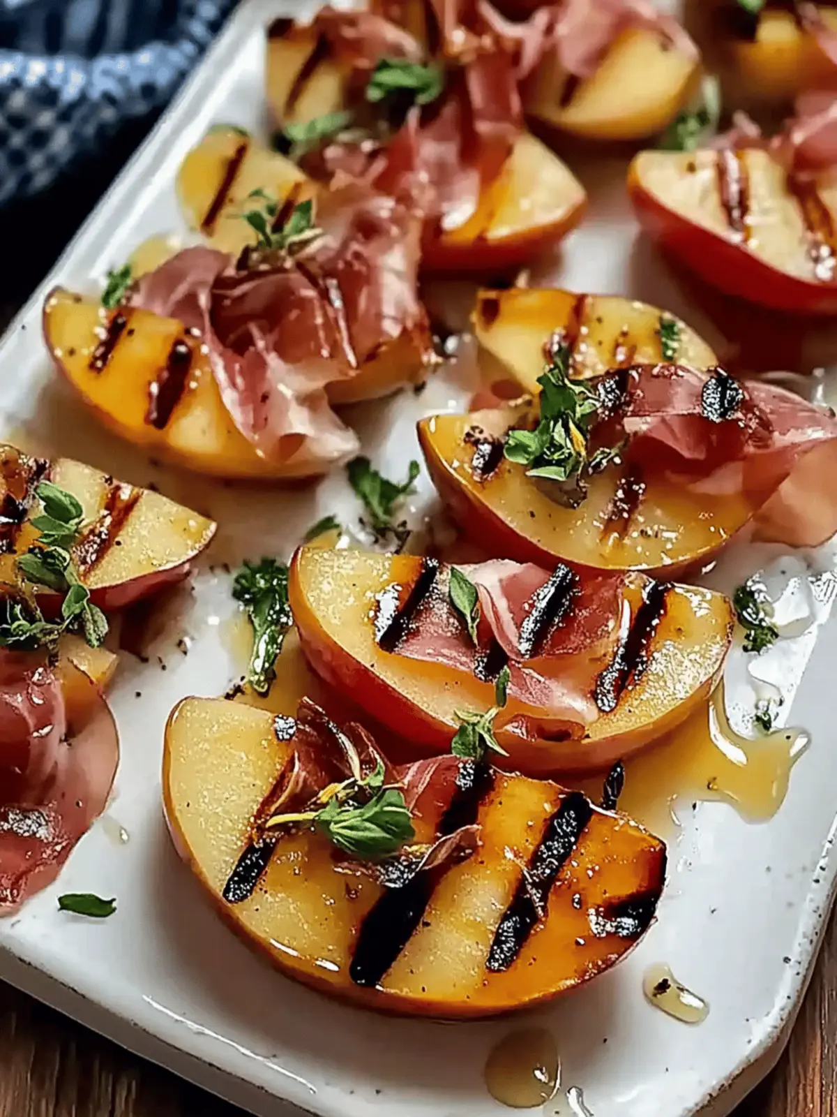 Grilled Apples with Prosciutto and Honey (Sweet & Savory)