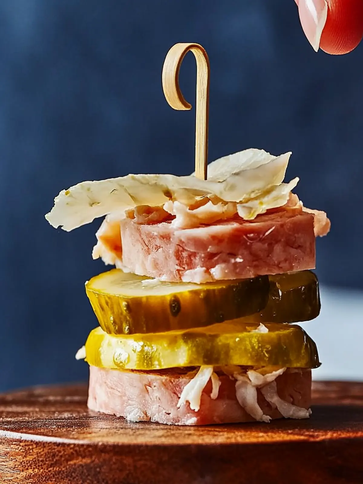 Reuben Pickle Bites