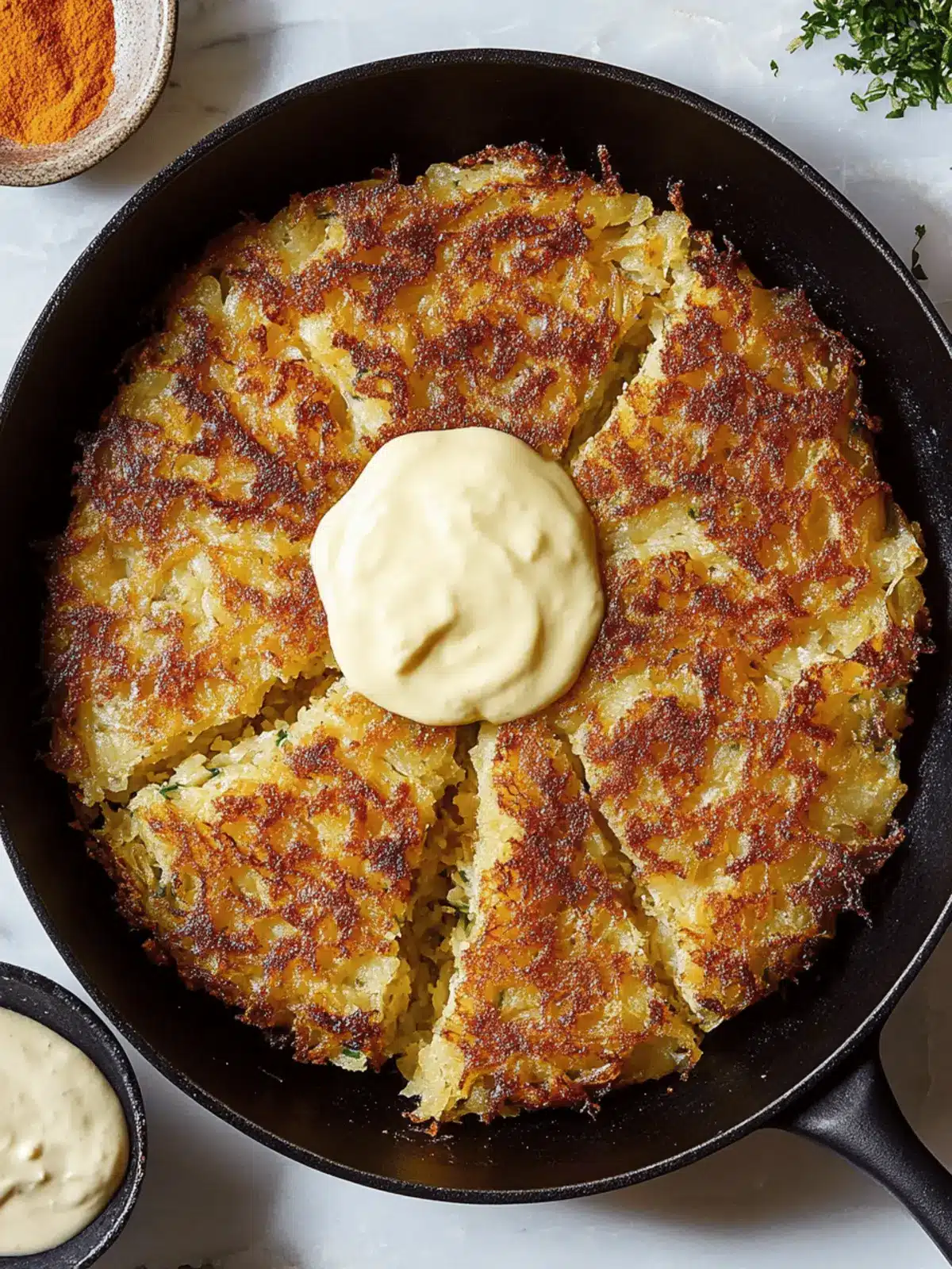Giant Skillet Latke