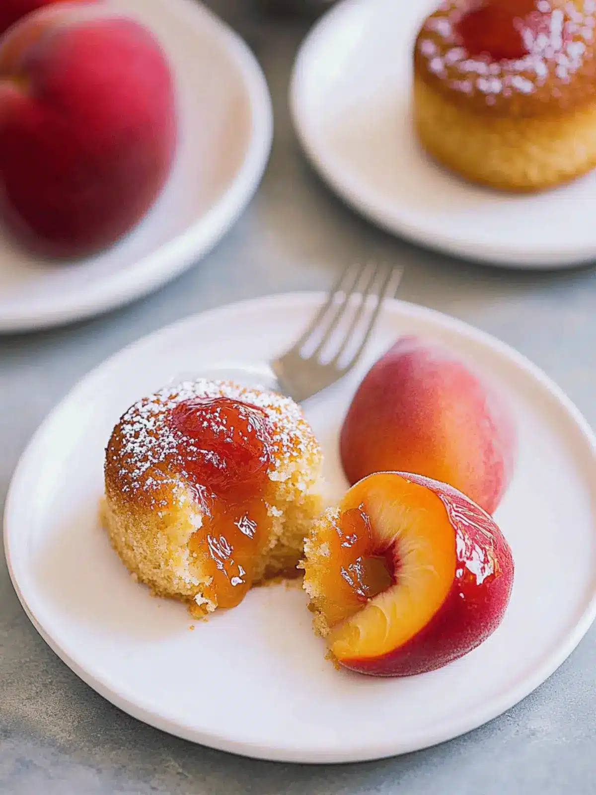 Peach Upside Down Mini Cakes That Steal the Show Every Time 2 Peach Upside Down Mini Cakes