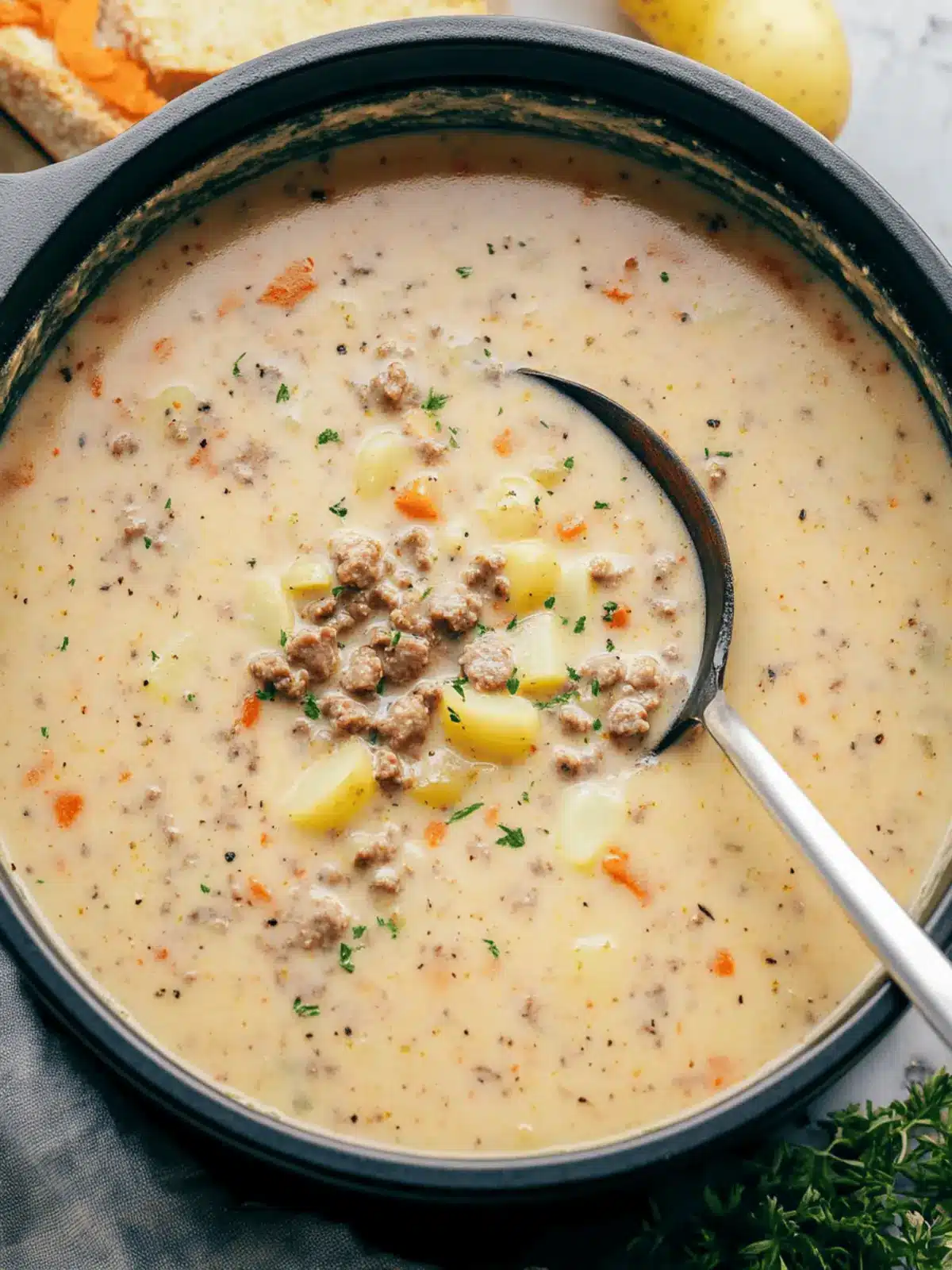 Hearty Sausage Potato Soup for Ultimate Comfort on Cold Days 3 Sausage Potato Soup