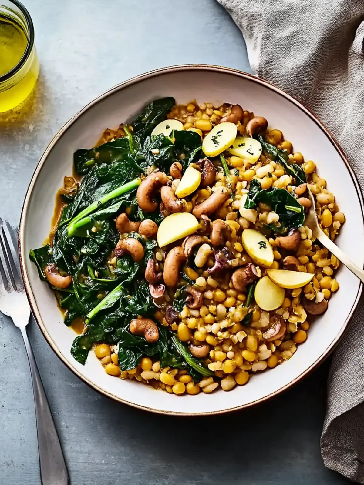 Hoppin' John with Turnips and Turnip Greens