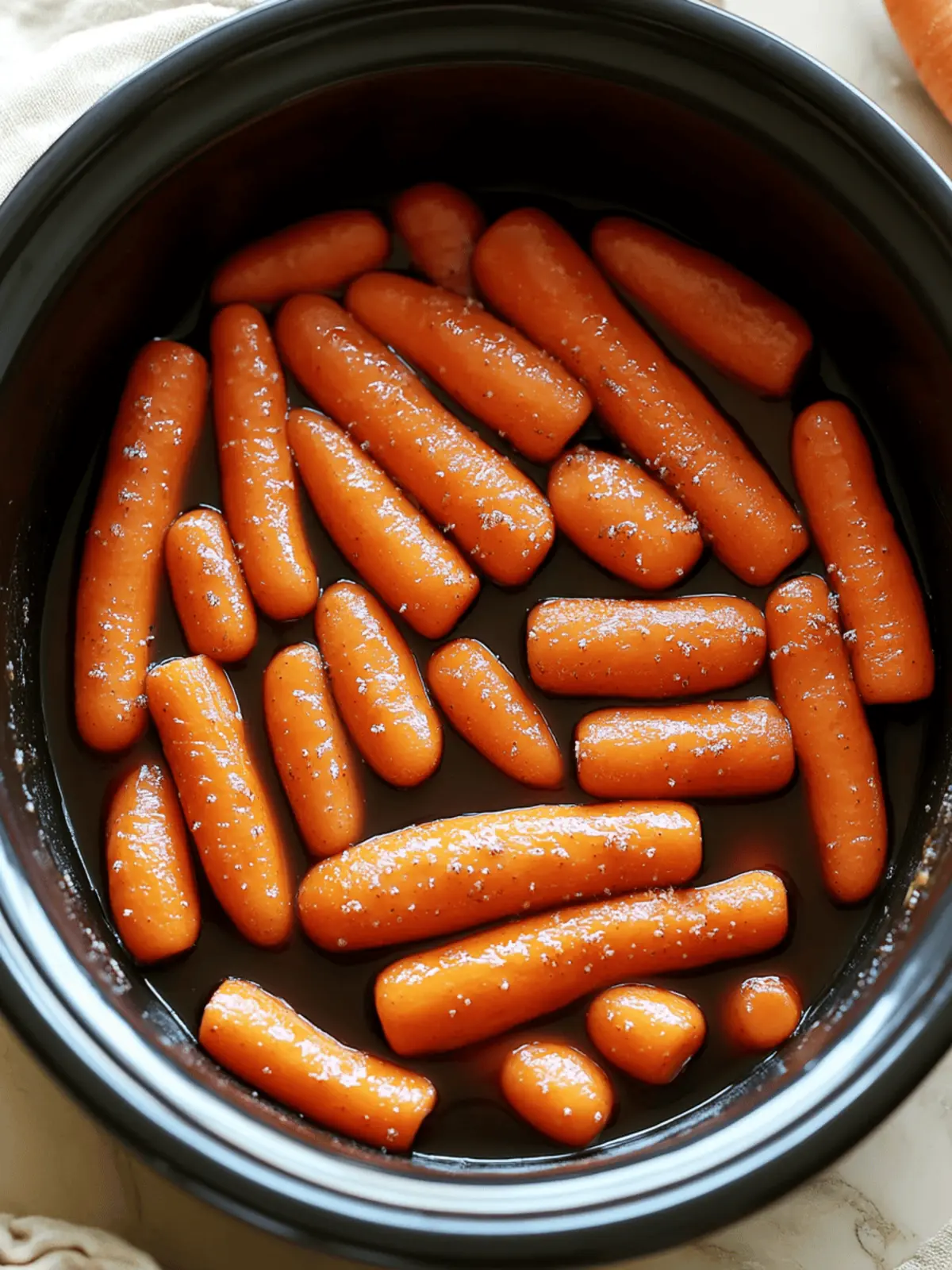 Slow Cooker Maple & Brown Sugar Glazed Carrot