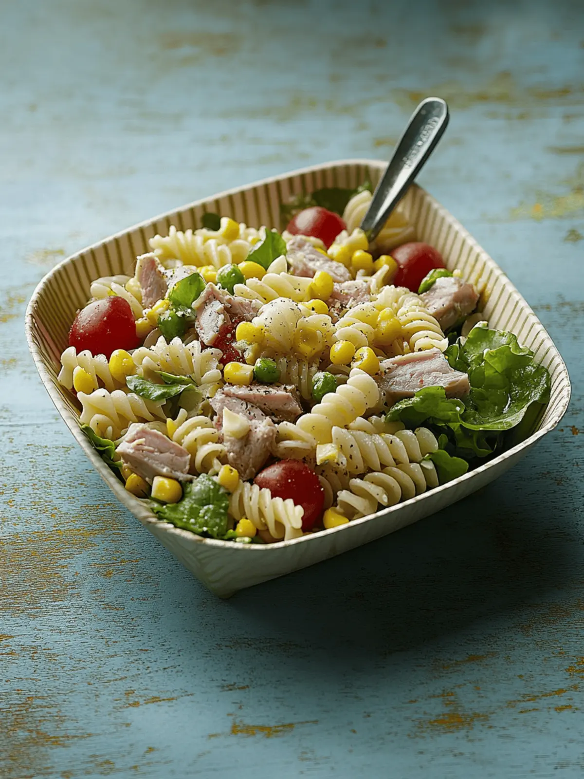 Tuna and sweetcorn pasta salad