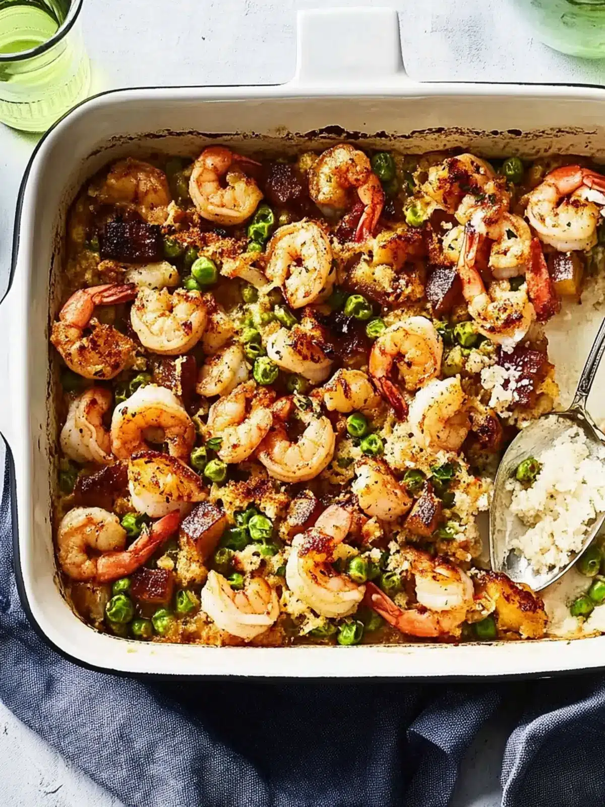 Mirliton and Gulf Shrimp Casserole