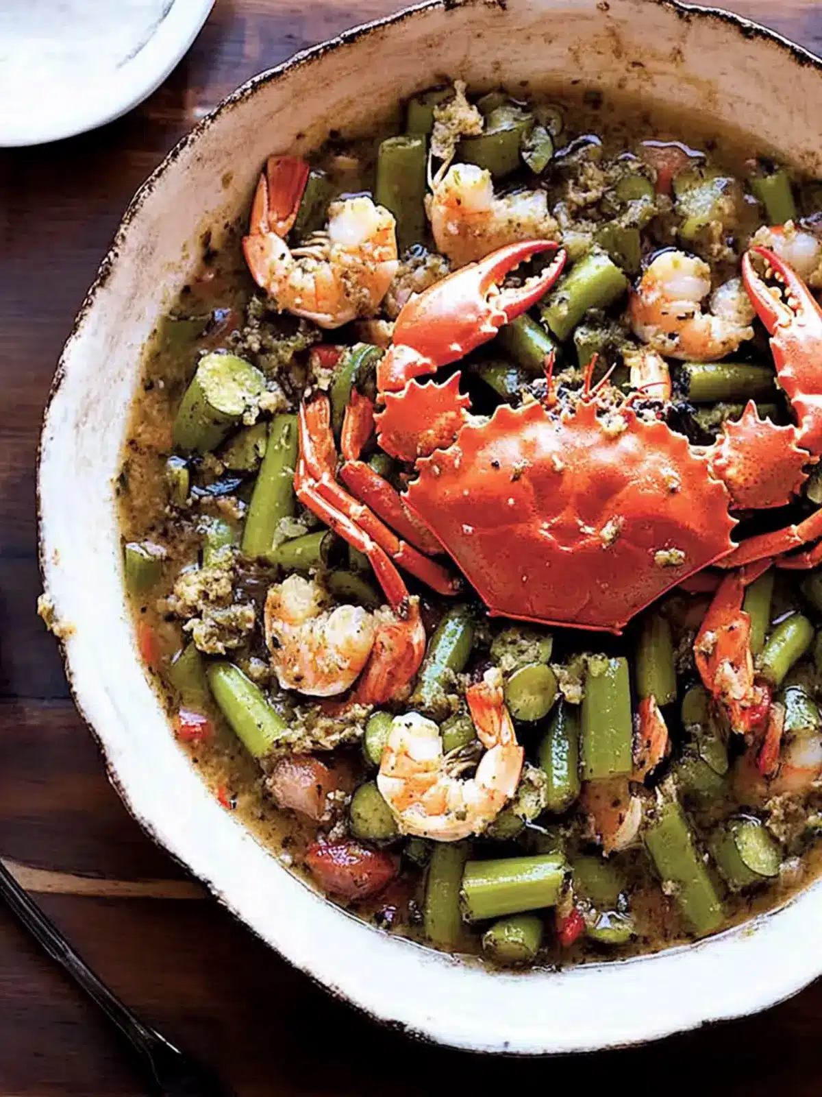 Okra Gumbo with Blue Crabs and Shrimp