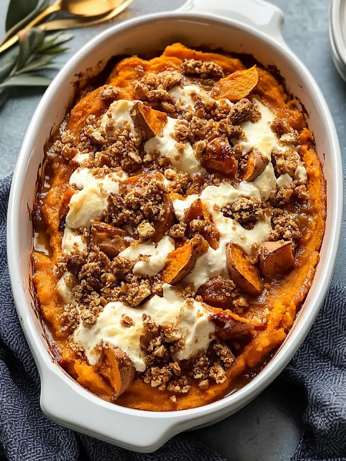 Southern Maple Sweet Potato Casserole