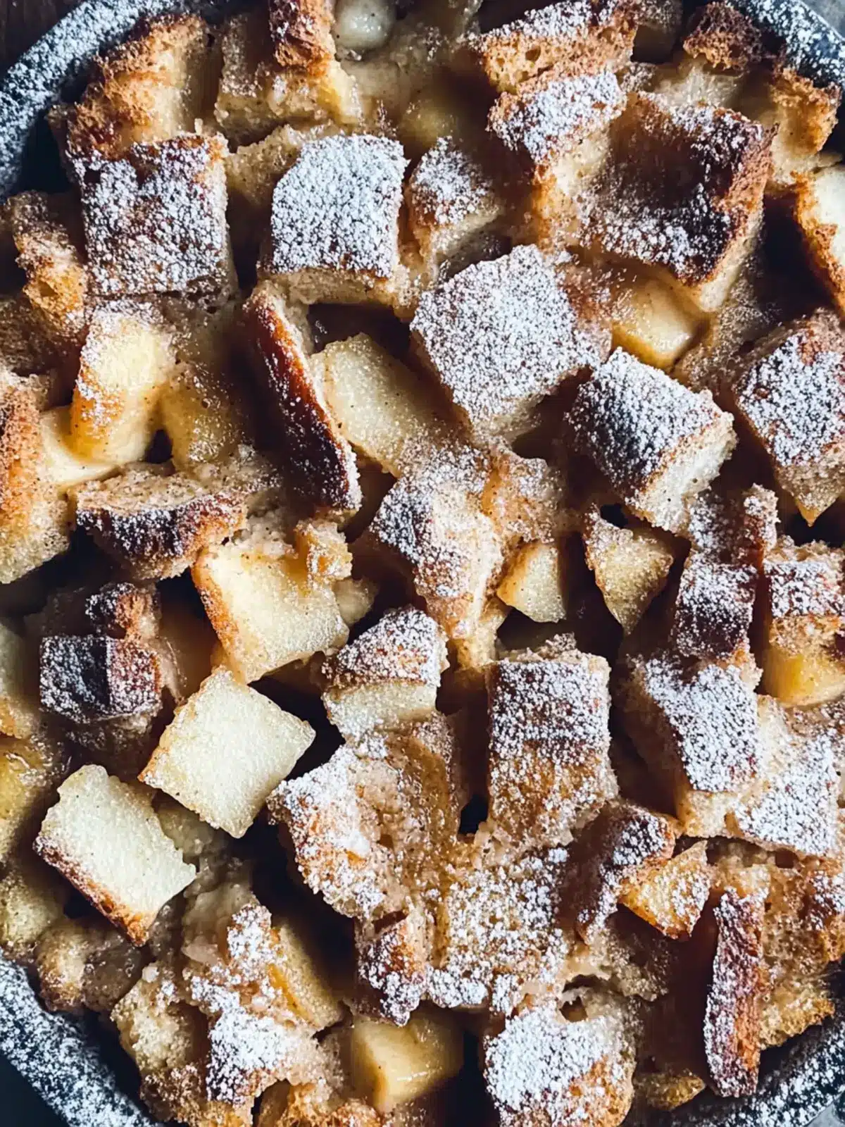 Sourdough Apple Miso Bread Pudding