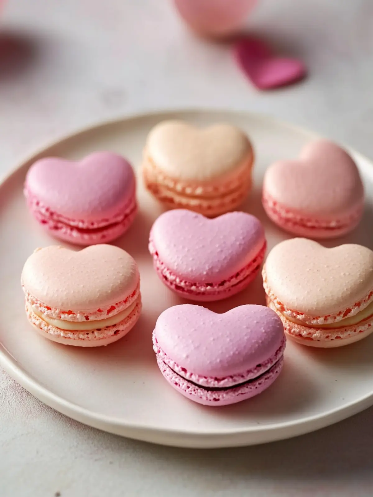 Heart-Shaped Macarons