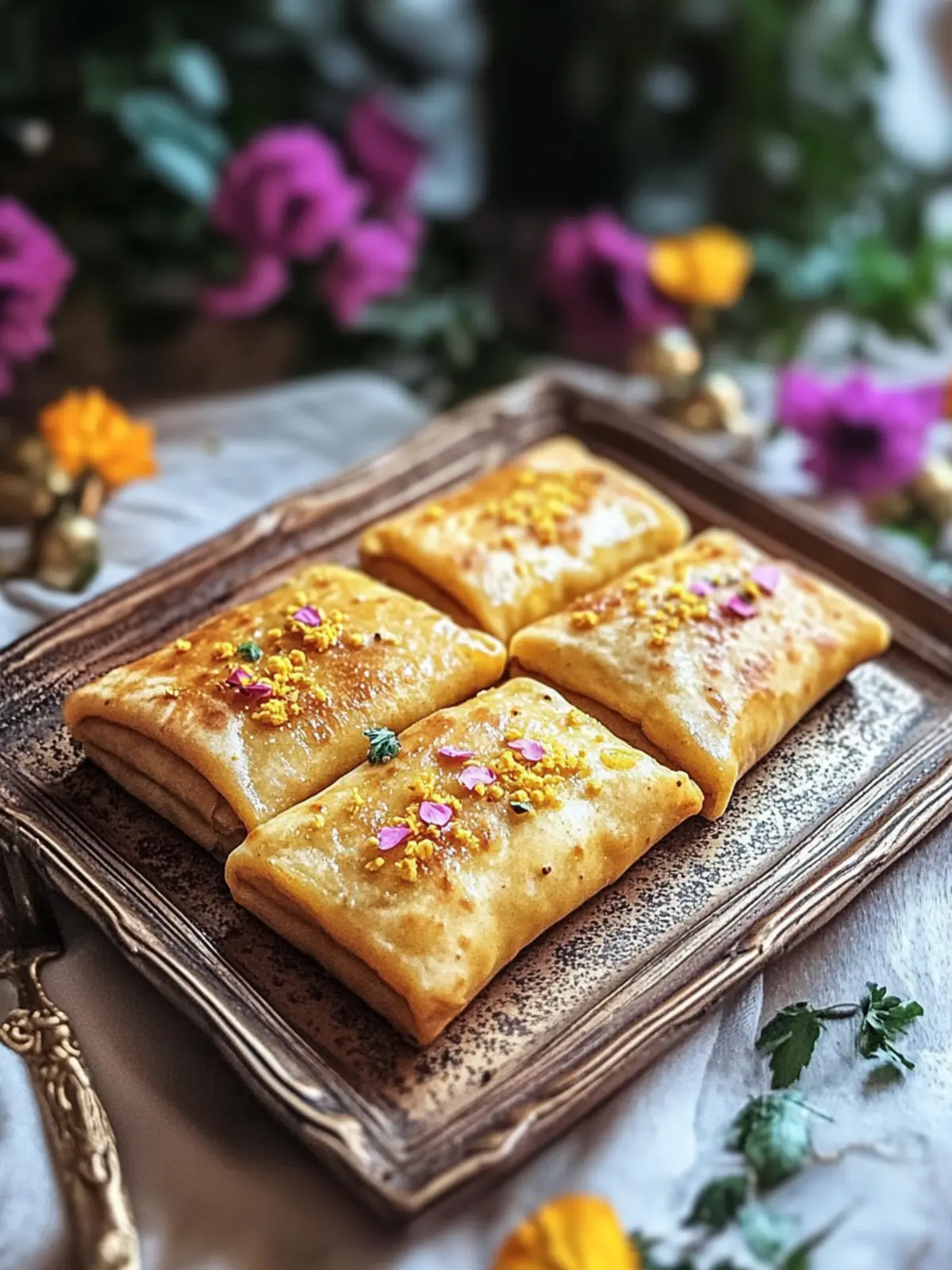 Baked Puran Poli Rolls
