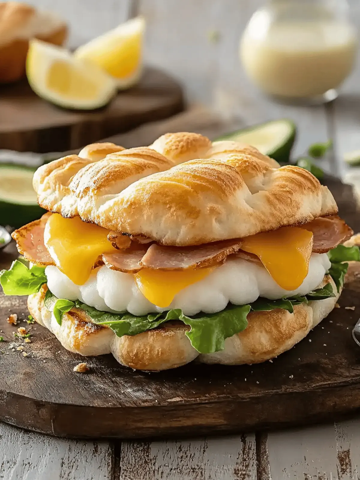 Cloud Bread Breakfast Sandwiches for Guilt-Free Mornings 4 Cloud Bread Breakfast Sandwich