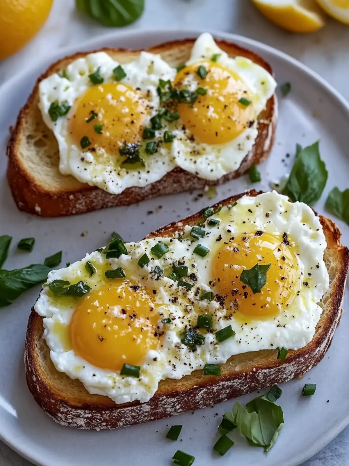 Egg and Ricotta Toast