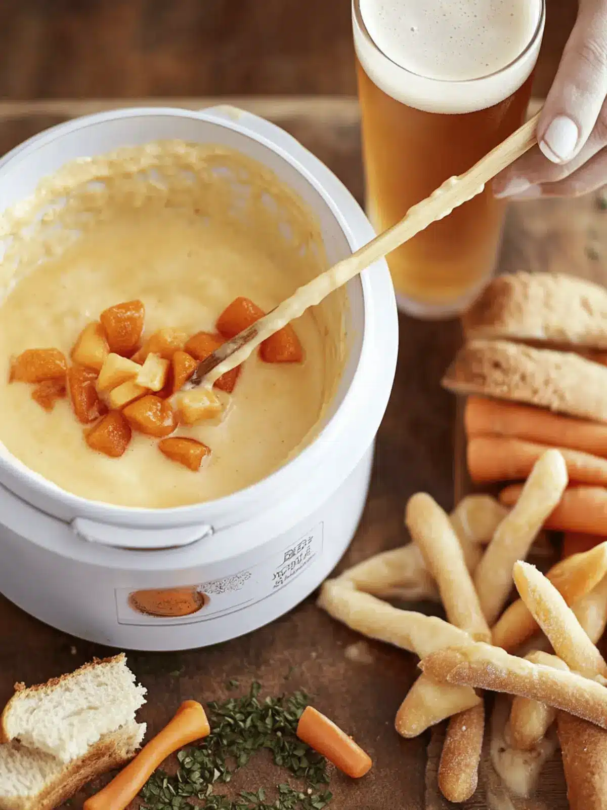 Beer & Cheddar Fondue