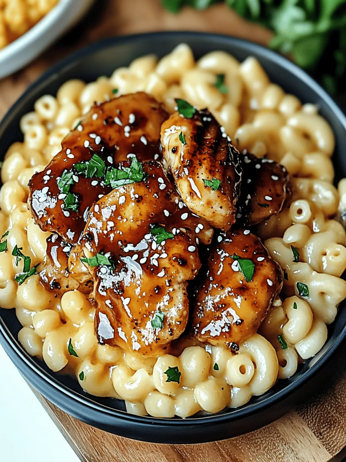Sweet and Spicy Honey Pepper Chicken with Creamy Mac Bliss 4 Sweet and Spicy Honey Pepper Chicken with Creamy Mac and Cheese