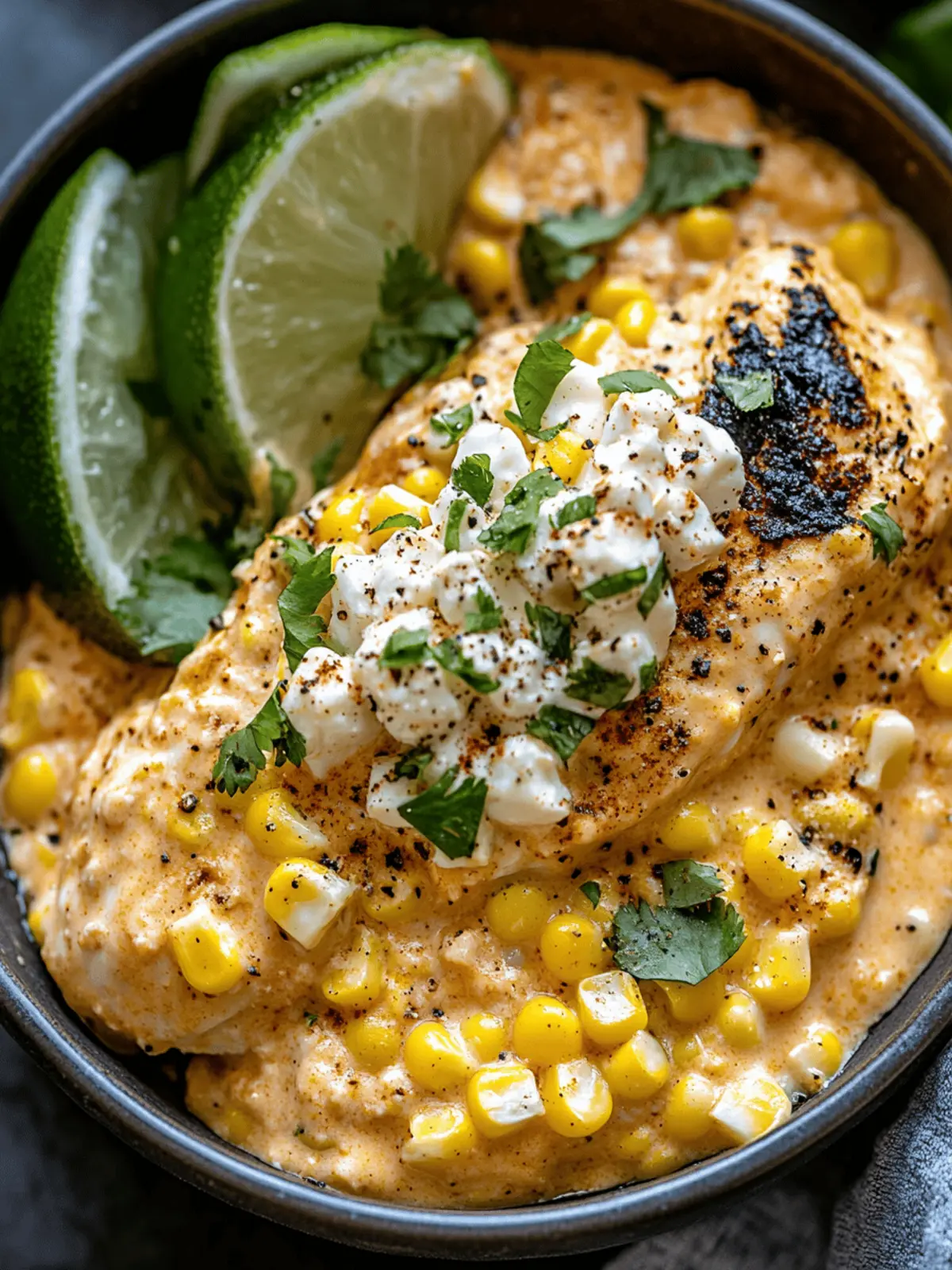 Slow Cooker Street Corn Chicken: Creamy Comfort in Every Bite 3 Slow Cooker Street Corn Chicken