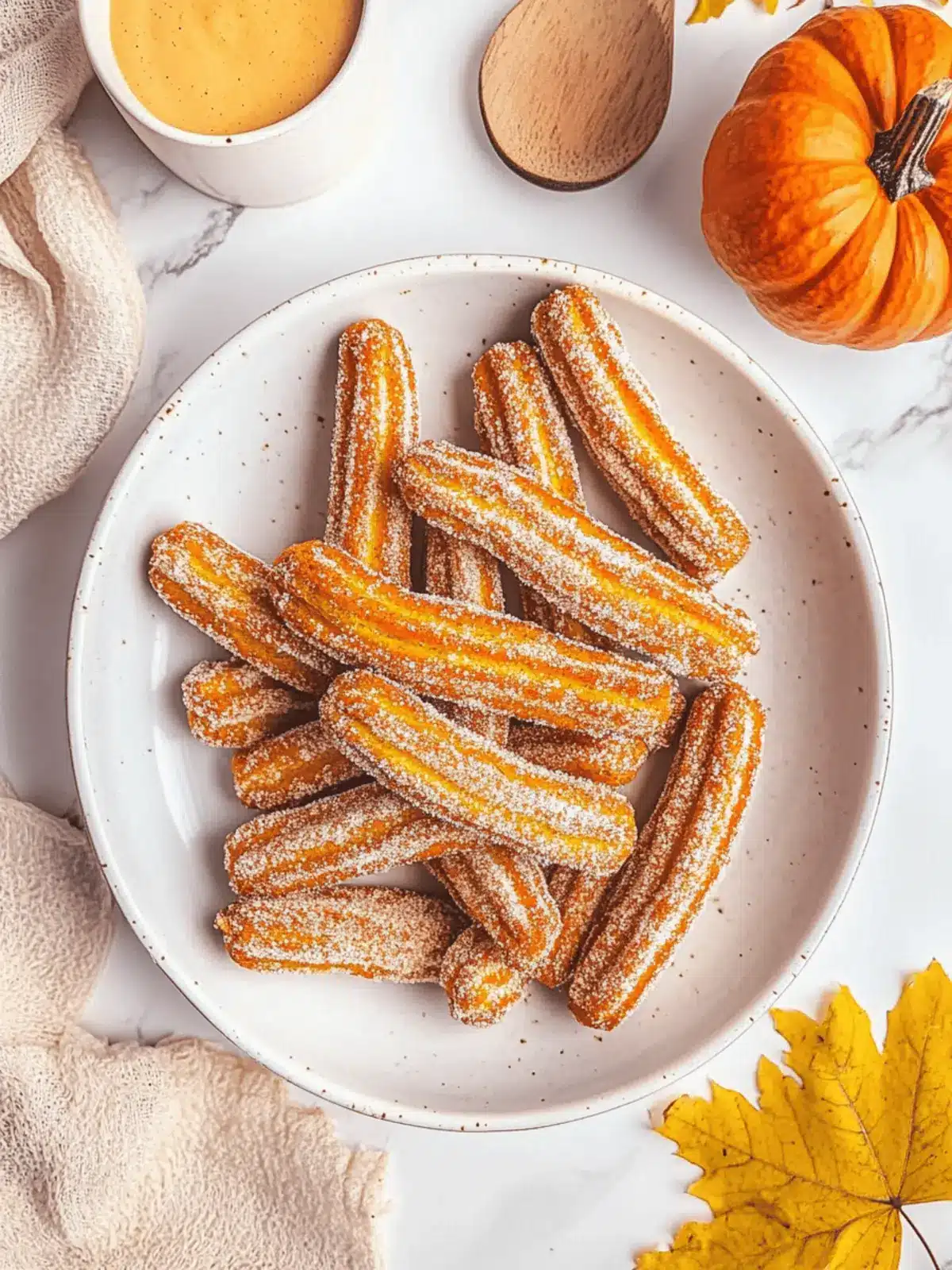 Decadent Pumpkin Churros with Sweet Cinnamon Dip Delight 4 Pumpkin Churros