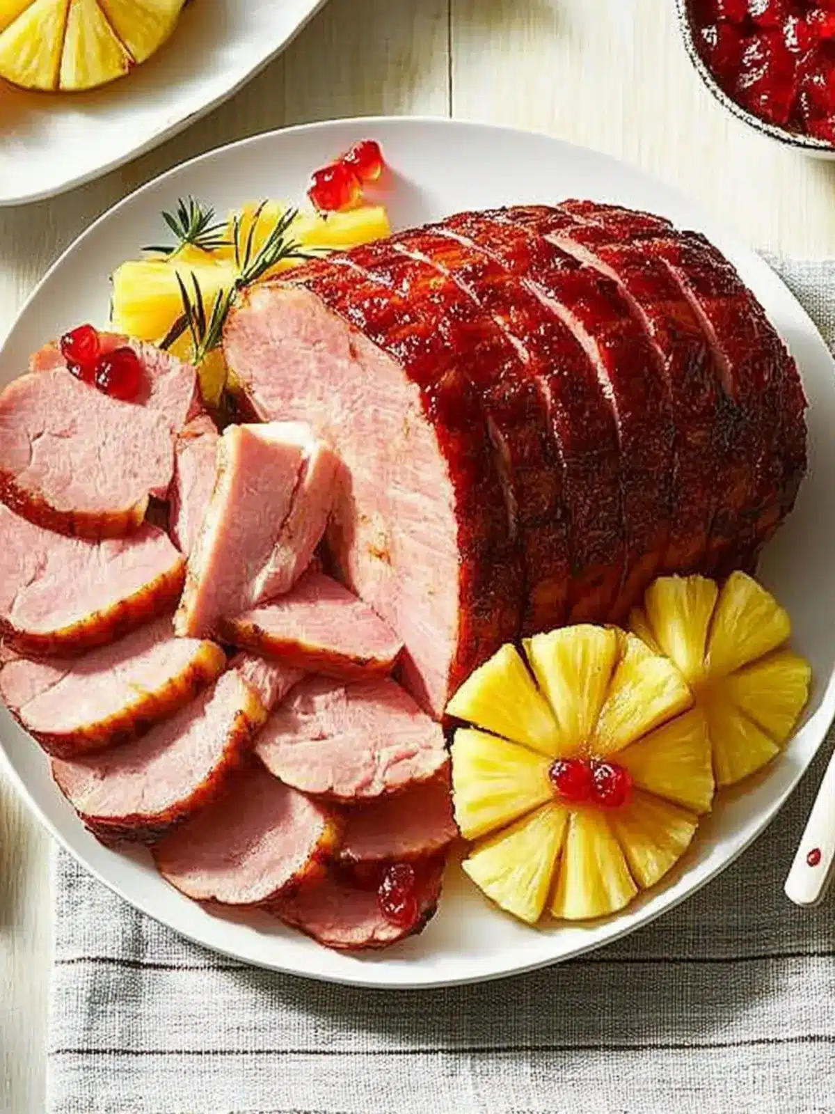 Baked Ham with Pineapple