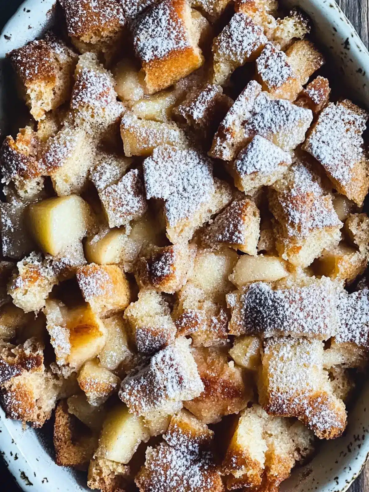 Sourdough Apple Miso Bread Pudding