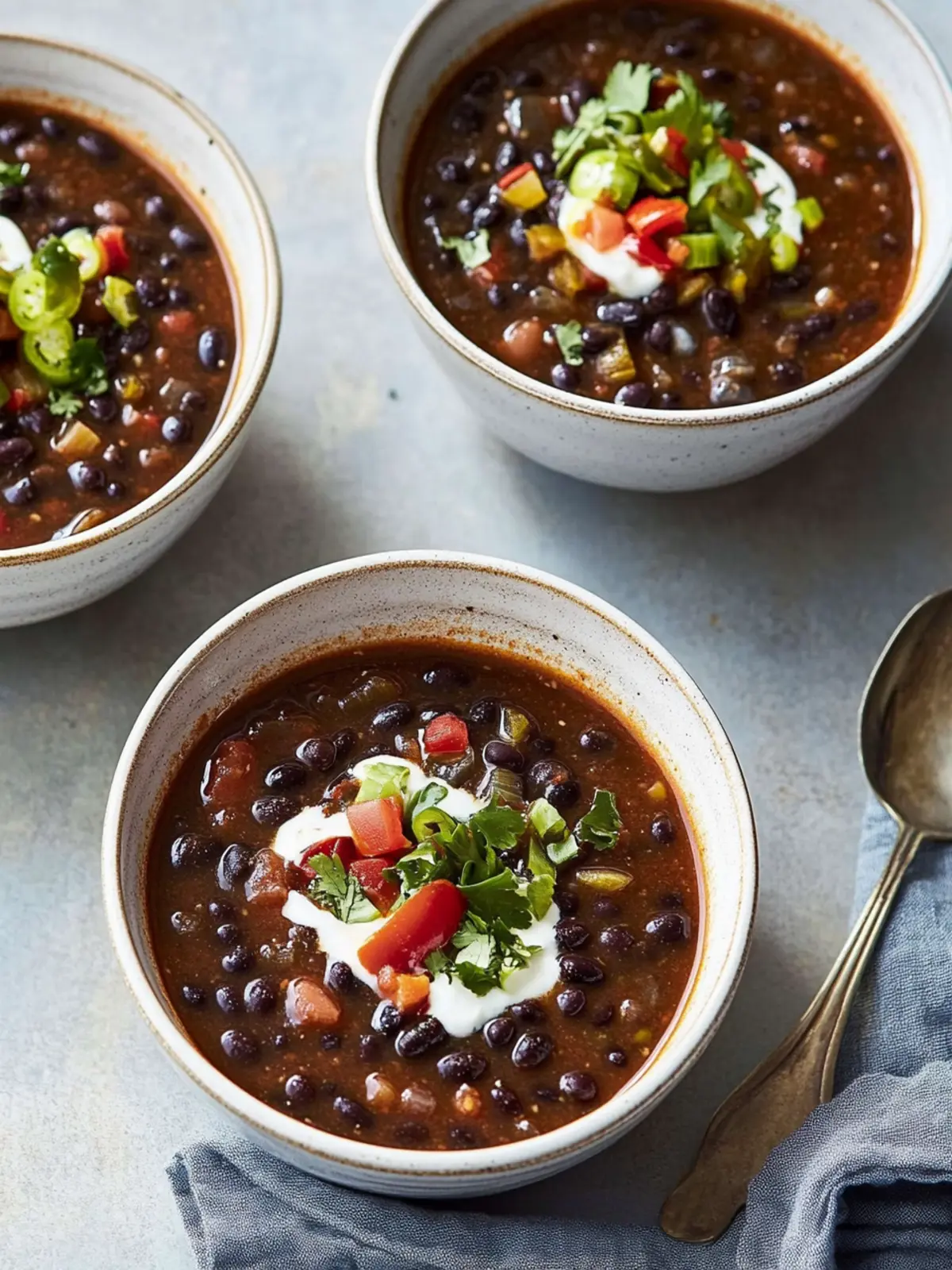 Black Bean-and-Chile Soup