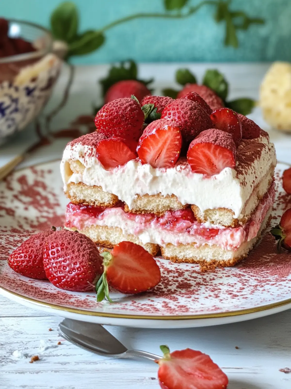 Delicious Strawberry Tiramisu