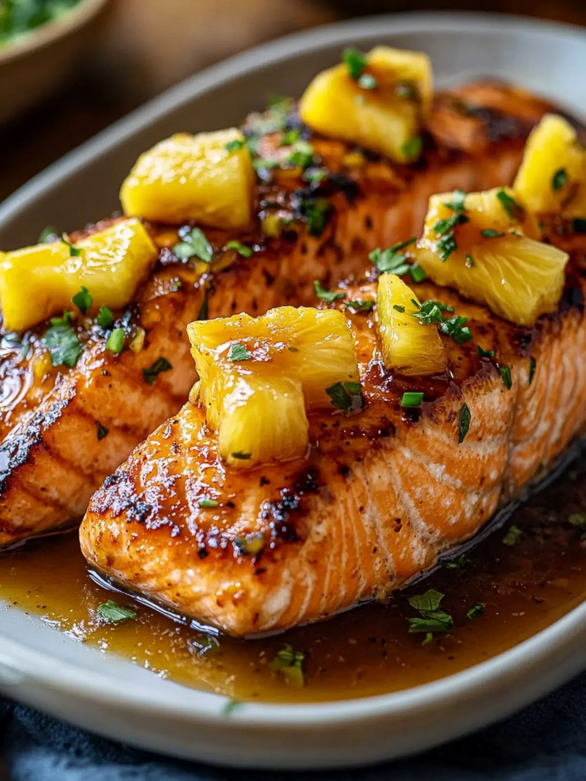Pineapple Glazed Salmon