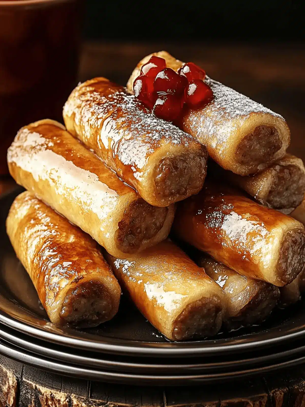 Sausage French Toast Roll-Ups