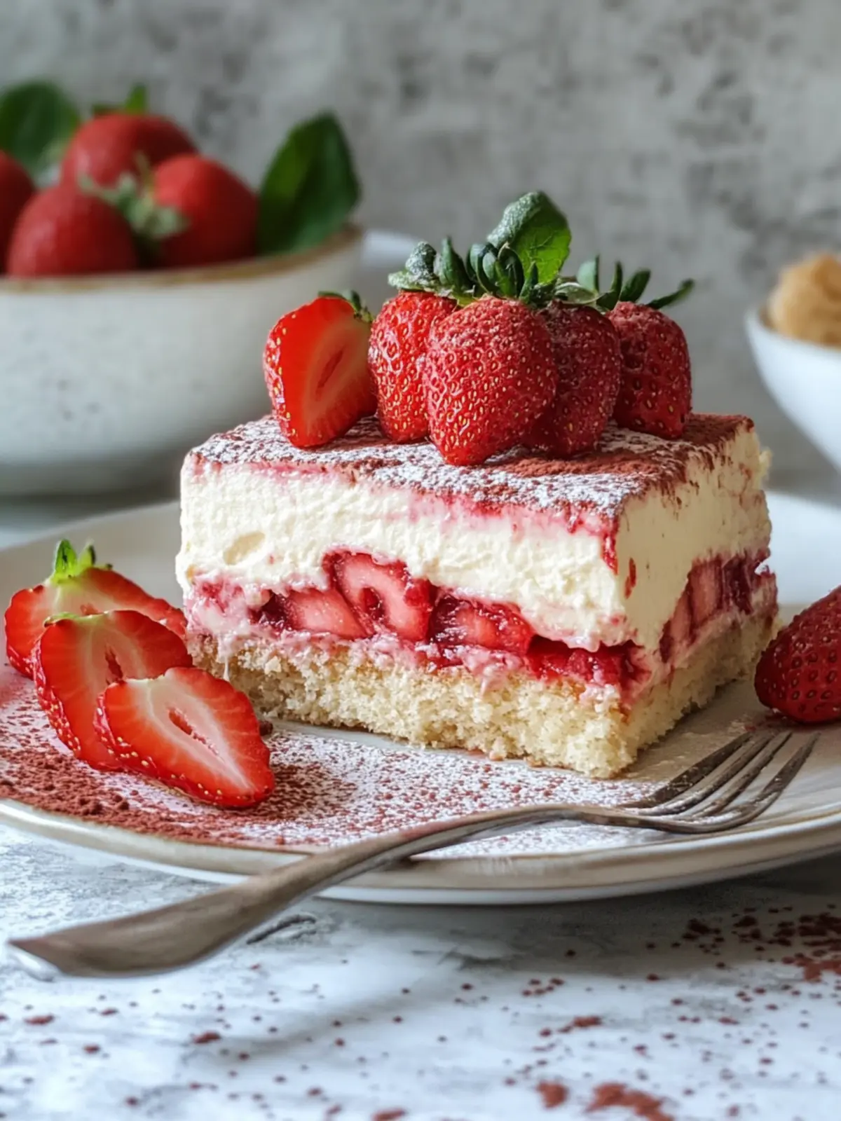 Delicious Strawberry Tiramisu