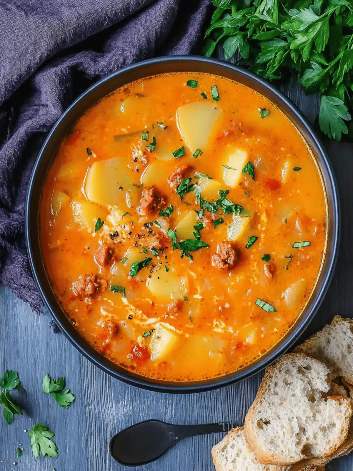 Spanish Potato and Chorizo Soup for Cozy Nights In 3 Spanish Potato and Chorizo Soup