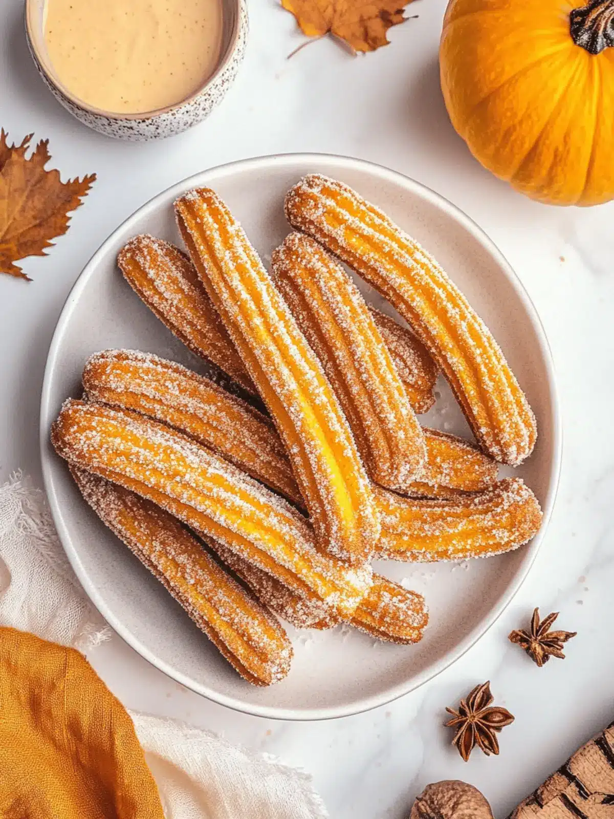 Decadent Pumpkin Churros with Sweet Cinnamon Dip Delight 2 Pumpkin Churros